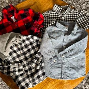 Gymboree / carter's button shirts
